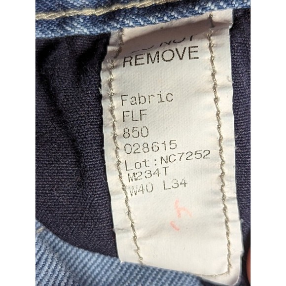 Tyndale FR Jeans Mens 40x34 Fire Resistant Medium Wash Blue Denim Carpenter 2112 - Picture 7 of 16